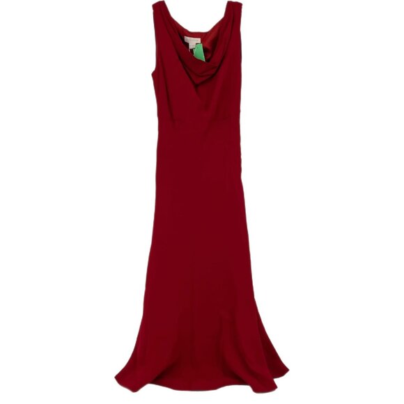 Monsoon Red Sleeveless Cowl Neck Maxi Dress | Size 4 - Picture 1 of 5